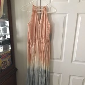 Split front maxi dress